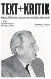 Cover von Georg Lukács
