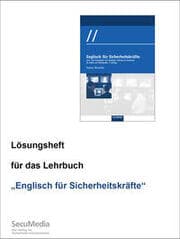 Cover von Lösungsheft für das Lehrbuch 'Englisch für Sicherheitskräfte'