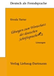 Cover von Übungen zum Wortschatz der deutschen Schriftsprache