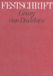 Cover von Georg von Dadelsen zum 60. Geburtstag