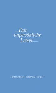 Cover von Das unpersönliche Leben
