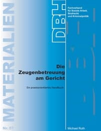 Cover von Die Zeugenbetreuung am Gericht