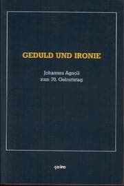 Cover von Geduld und Ironie