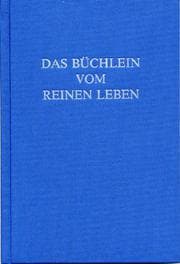 Cover von Das Büchlein vom reinen Leben