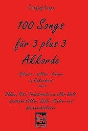 Cover von 100 Songs. Gitarre selber lernen in Rekordzeit
