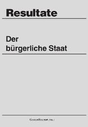 Cover von Der bürgerliche Staat