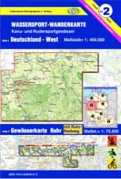 Cover von Deutschland-West mit Gewässerkarte Ruhr