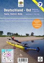 Cover von Wassersport-Wanderkarte/Deutschland Ost für Kanu- und Rudersport
