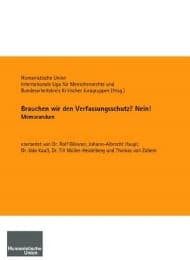 Cover von Brauchen wir den Verfassungsschutz? Nein!