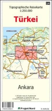 Cover von Ankara - Topographische Reisekarte 1:250.000 Türkei (Blatt 14)
