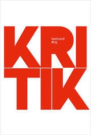 Cover von testcard 25: Kritik