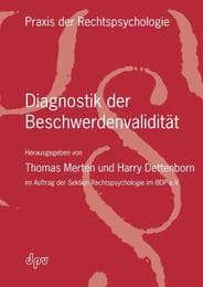 Cover von Diagnostik der Beschwerdenvalidität