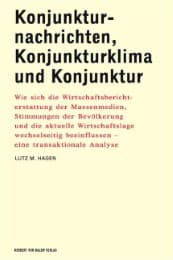 Cover von Konjunkturnachrichten, Konjunkturklima und Konjunktur