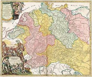 Cover von Historische Flußlaufkarte: Älteste Flusslauf Karte Deutschlands - Hydrographia Germaniae 1712