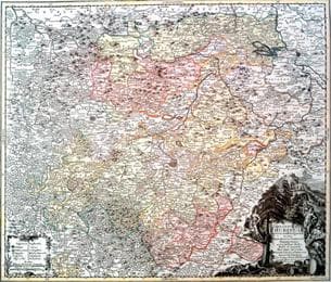 Cover von Historische Karte: Land Thüringen 1740