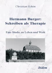 Cover von Hermann Burger: Schreiben als Therapie