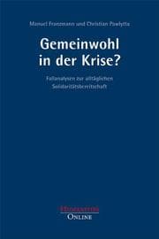 Cover von Gemeinwohl in der Krise?