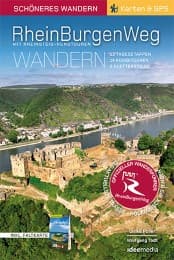Cover von Rheinburgenweg mit Rheinsteig-Rundtouren - Schöneres Wandern Pocket mit herausnehmbarer Übersichtsfaltkarte