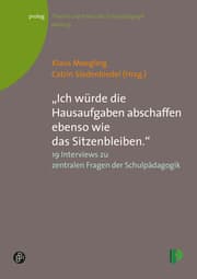Cover von Ich würde die Hausaufgaben abschaffen ebenso wie das Sitzenbleiben.