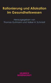 Cover von Rationierung und Allokation im Gesundheitswesen