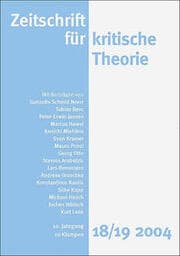 Cover von Zeitschrift für kritische Theorie / Zeitschrift für kritische Theorie, Heft 18/19 (2004)