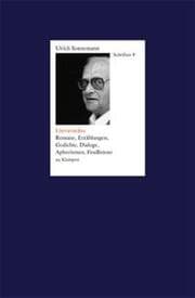 Cover von Schriften / Literarisches. Schriften 9