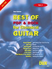 Cover von Best of Pop & Rock for Classical Guitar Vol. 2