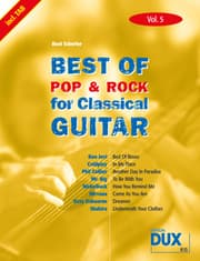 Cover von Best of Pop & Rock for Classical Guitar Vol. 5
