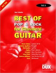 Cover von Best of Pop & Rock for Classical Guitar Vol. 6