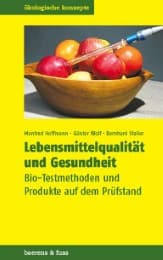 Cover von Lebensmittelqualität und Gesundheit