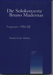 Cover von Die Solokonzerte Bruno Madernas