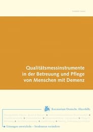 Cover von Qualitätsmessinstrumente in der Begleitung und Pflege demenziell erkrankter Menschen