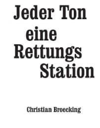 Cover von Jeder Ton eine Rettungsstation