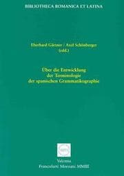 Cover von Über die Entwicklung der Terminologie der spanischen Grammatikographie