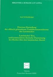 Cover von Priscians Darstellung des silbisch gebundenen Tonhöhenmorenakzents des Lateinischen