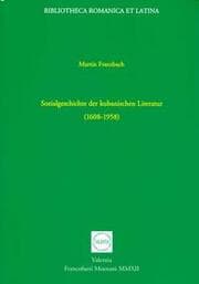 Cover von Sozialgeschichte der kubanischen Literatur (1608-1958)