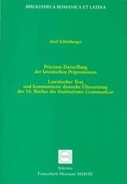 Cover von Priscians Darstellung der lateinischen Präpositionen