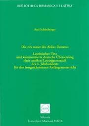Cover von Die Ars maior des Aelius Donatus