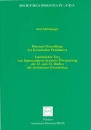 Cover von Priscians Darstellung der lateinischen Pronomina