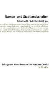 Cover von Namen- und Stadtlandschaften
