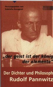 Cover von Der Dichter und Philosoph Rudolf Pannwitz