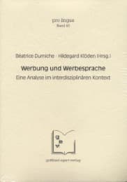 Cover von Werbung und Werbesprache