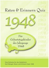 Cover von Raten und Erinnern Quiz 1948