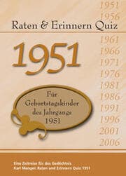 Cover von Raten & Erinnern Quiz 1951
