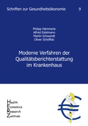 Cover von Moderne Verfahren der Qualitätsberichterstattung im Krankenhaus, Band 9