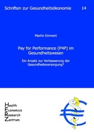 Cover von Pay for Performance (P4P) im Gesundheitswesen