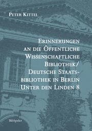 Cover von Erinnerungen an die Öffentliche Wissenschaftliche Bibliothek