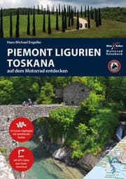 Cover von Motorrad Reiseführer Piemont Ligurien Toskana
