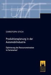 Cover von Produktionsplanung in der Automobilindustrie