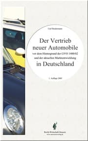 Cover von Der Vertrieb neuer Automobile in Deutschland